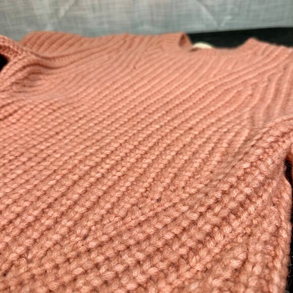 Ulla Johnson Lorena Alpaca Chunky Knit Sweater Pink Rosewood- Size M Cozy Luxe - Picture 11 of 16